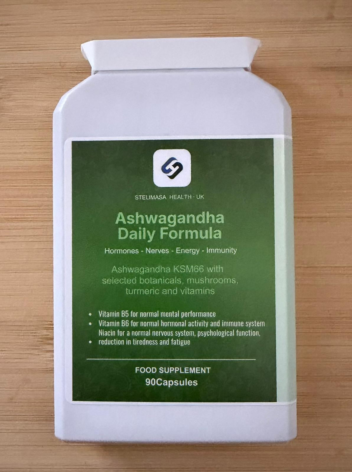 Ashwagandha Daily Formula with KSM66, 90 capsules — front of pack